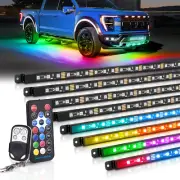 MICTUNING N8 Aluminum RGB+IC LED Car Underglow Underbody Multicolor Light Strip