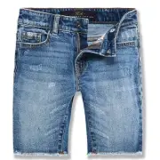 Jordan Craig Kids Edison Denim Shorts (Medium Blue)