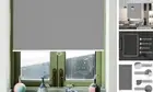 Roller Window Shades Blackout Blinds for Windows Cordless 20"W x 72"H Grey