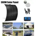 12V 380W Solar Panel Kit Mono Fixed Caravan boat Camping Power Battery Charging
