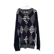 NWT Little Marc Jacobs Kid's Wool Alpaca Argyle Sweater Size 12+