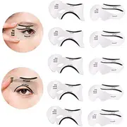 10 Pcs Eyeliner Stencil Cards Eye Liner Stickers For Perfect Smokey Eyes, Eyeliner Winged Cat Eyes Makeup Tool For Beginner & Professional Makeup