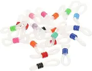 [PERSELOSO] 40pcs Chain Jewelry Eyeglasses Clip Eyeglasses Chain Ends Eyeglass Chain Connector Retainer Eye Glass Clips Eyeglass Chain Ends Silica Gel