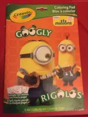 Crayola Minions 18-Pages Googly Eye Rigolos Fun Coloring Book Pad Non-Toxic