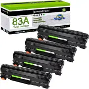 4PK Compatible Toner Cartridge Replacement for HP 83A CF283A M125a M127fw M125nw