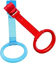 MOLUCKFU 2pcs Baby Bed Standing Pull Tab Pull Ring Walking Assistant Stand Rings for Newborn Safe Comfortable