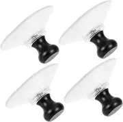 4 Pcs Mobile Phone Aluminum Head Suction Cup Screen Repair Kit Phone Back Glass Removal Tool Suction Clamp Phone Fixing Tool Kit Cupping Kit Suction Tool Cup Opening Rubber Black