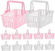 MOLUCKFU 20Pcs Mini Shopping Basket Cute Hand Baskets for Role Play Desktop Organizer for Creative Play and Home Storage