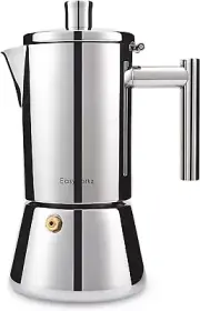 Diego Stovetop Espresso Maker Stainless Steel Italian Coffee Machine 4Cup 200Ml