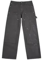 Represent Carpenter Paint-splattered Straight-leg Jeans - Grey - 30 (W30 / S) 30 (W30 / S)