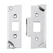 9556 Tube Latch Split Cam Face Plate & Striker Kit Rebated Satin Chrom