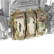 PEW Tactical 5.56 Mag Pouch Panel Triple Mag Carrier MOLLE For AVS JPC2.0 Gear