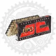 JT O-Ring Chain Gold Black 428 HPO 142 For Suzuki VL 125 LC U Intruder