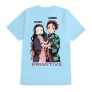 Primitive Skateboards x Demon Slayer Nezuko Kamado Powder Blue T-Shirt