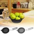 Silicone Collapsible Colander with Handle Multipurpose Kitchen Colander Shflp