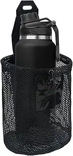 Small Dump Pouch - Large Capacity Mesh Utility Pouch,Belt Drawstring Organizer, Waist Storage Bag for Outdoor Hiking, Hunting, Camping
