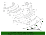 Genuine Ford Reverse Sensor Bracket C1BZ-15K861-B
