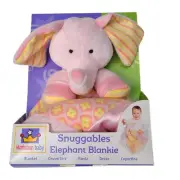NEW Manhattan Toy Company Elephant Blankie Lovie Plush Security Blanket RARE