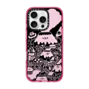 iPhone 16 Pro Impact Case MagSafe Compatible Black Mirror City