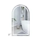 EMITTO LED Wall Mirror Arch Anti-fog Bathroom Mirrors Makeup Light 50x90cm