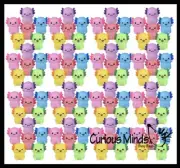 100 Colorful Tiny Axolotls Figurines - Mini Toys - Small Novelty Prize Toy -Part