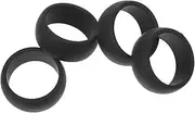 [KOMBIUDA] Silicone Ring Men's Finger Covers Protection Exercise Ring Soft Material Wedding Band Alternative