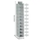 Hanging Shoe Organizer 10-Layer Non-woven Hanging Shoe Rack Foldable Space guvGN