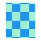 mod blue and light blue squares Throw Blanket