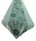 Handmade grey Elephant Table Runner with Elegant Floral Accents - 200cm Length