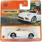 [Matchbox] MBX - VW - 2019 Volkswagen Beetle Convertible - White Metallic 27/100 - GXM45 - Superfast - Lesney - 2021 - Short Card