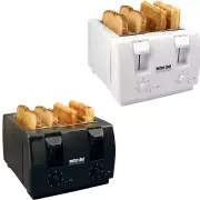 Better Chef Wide Slot 4-Slice Dual Control Toaster with Adjustable Browning