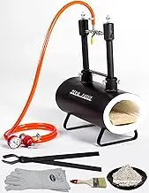 DEVIL-FORGE Gas Propane Forge DFSW2, 2 Burners DFP (160.000 BTU) use 1 or 2, Gas Ball Valve, Air Choke, Knife Making, Blacksmith, Farrier, 2500°F / 1370°C