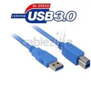 USB 3.0 A Male to B Male 10FT Cable