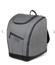 (K&B Sport Ski Adult Boot Backpack, Grey, side pocket, multi use, new