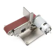 Belt Sander, Adjustable 7 Gears Mini Electric Bench Sanding Machine, 300w Gri...