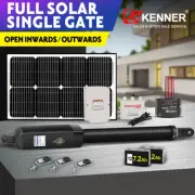 KENNER Full Solar Powered Automatic Motor Remote Swing Gate Opener 80W 200E