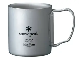 [ Snow Peak ] SP鈦金屬雙層杯 300ml / 鈦折疊把手杯 / MG-052FHR