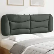 Headboard Cushion Dark Grey 152 cm Fabric