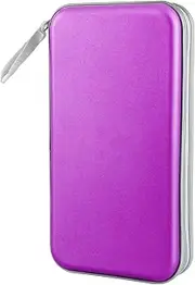 80 Capacity Heavy Duty CD/DVD Wallet Binder, Storage, Case, Bag, Holder, Booklet (Purple)
