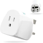MyTravelPal US to UK Plug Adapter (2 Pack) | 2 x USA to UK Travel Adaptors With 10A Fuse | Suitable For American / Canada / Japan Appliances | Type A / Type B