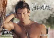 Hunks - 2025 Rectangle Wall Calendar 13 Months by Bartel