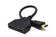 HDMI Male To Dual Female 1 in 2 out Splitter Adapter Converter Cable Audio Video 4K 30Hz Full HD 3D For HDTV LCD TV