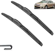 Wiper Hybrid Front Wiper Blades Compatible with Toyota Camry XV50 2012-2017 Windshield Windscreen Window Brushes 26"+18"