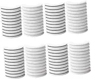 NOLITOY 4sets Lash Glue Alternative Self-adhesive Lash Strips for Black (10 Strips/box) 2boxes * 4