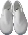 Vans Men's Classic Slip On True White Checkerboard Canvas Skate Shoes Size 9.5