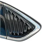 Compatible For Ford Fusion Mondeo Sedan 2015-2020 Accessories ABS Rear Window Louvers Shutters Blinds Cover Trim 2pcs Car Styling(Glossy Black)