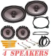 Alpine Speakers for 2014-2019 Toyota Corolla 6.5" Front Door & 6x9" Rear Deck