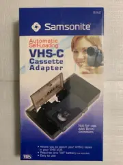 Samsonite VHS-C Cassette Adapter. Automatic Self-Loading. BRAND NEW, SEALED.