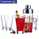 【Luminarc】法國樂美雅 雪克杯5件組 (4玻璃杯 + 1個雪克杯) J3334 調酒