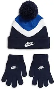 [Nike] Boy`s Colorblock Beanie & Gloves 2 Piece Set